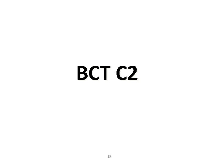 BCT C 2 19  BCT C 2 19