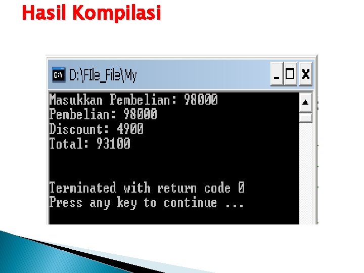 Hasil Kompilasi 