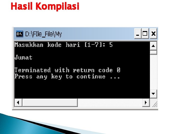 Hasil Kompilasi 