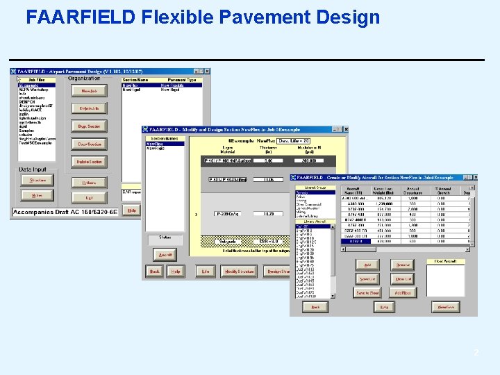 FAARFIELD Flexible Pavement Design 2 
