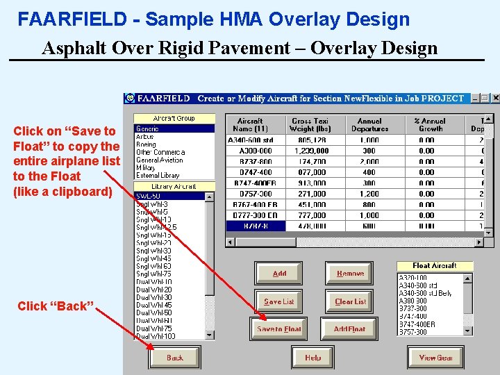 FAARFIELD - Sample HMA Overlay Design Asphalt Over Rigid Pavement – Overlay Design Click