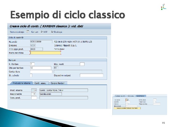 Esempio di ciclo classico 15 