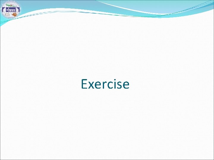 Exercise 