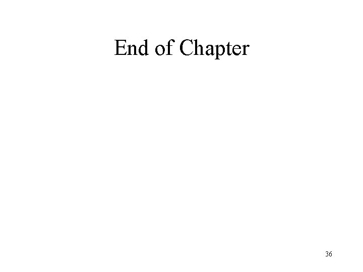 End of Chapter 36 