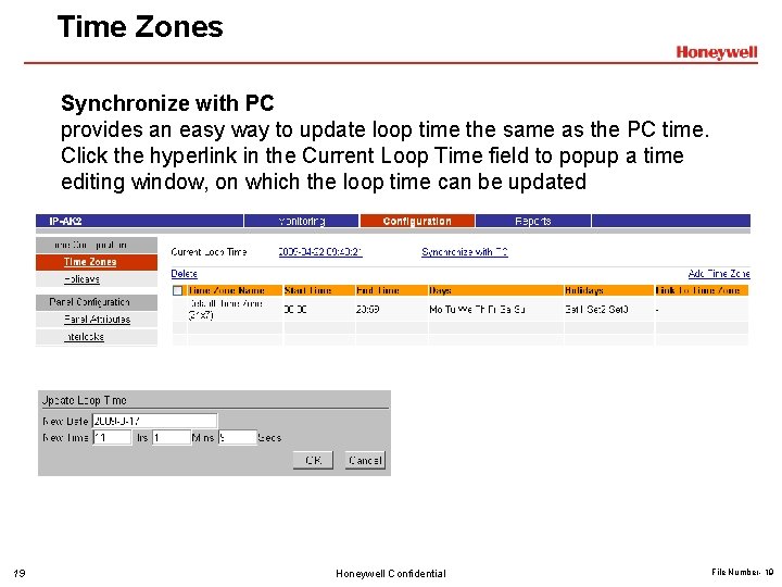 Time Zones Synchronize with PC provides an easy way to update loop time the