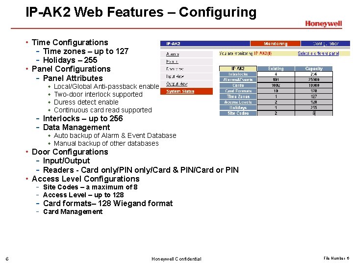 IP-AK 2 Web Features – Configuring • Time Configurations - Time zones – up
