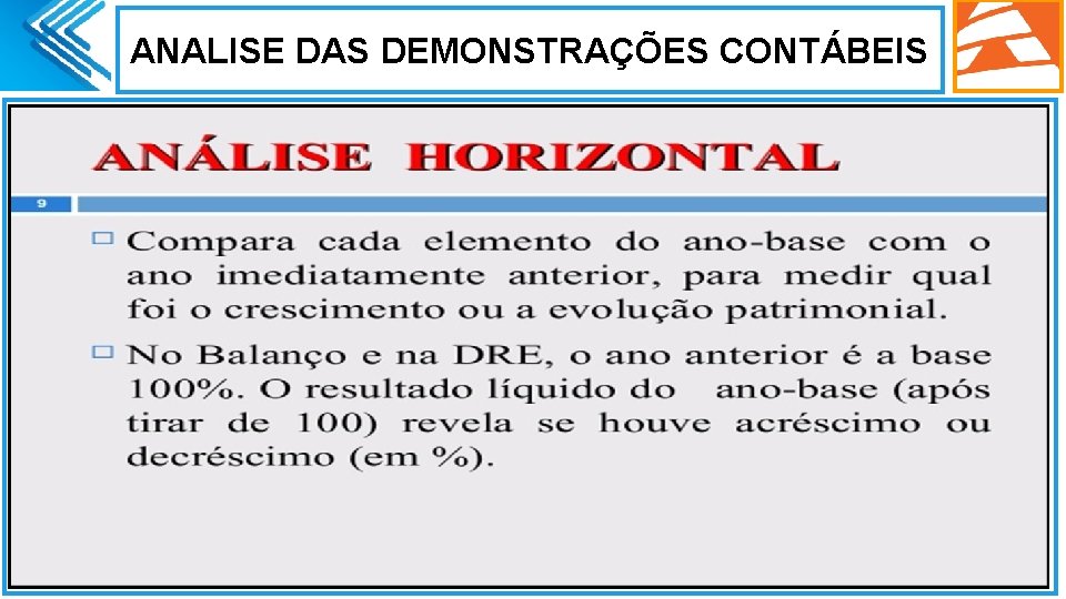 ANALISE DAS DEMONSTRAÇÕES CONTÁBEIS . 