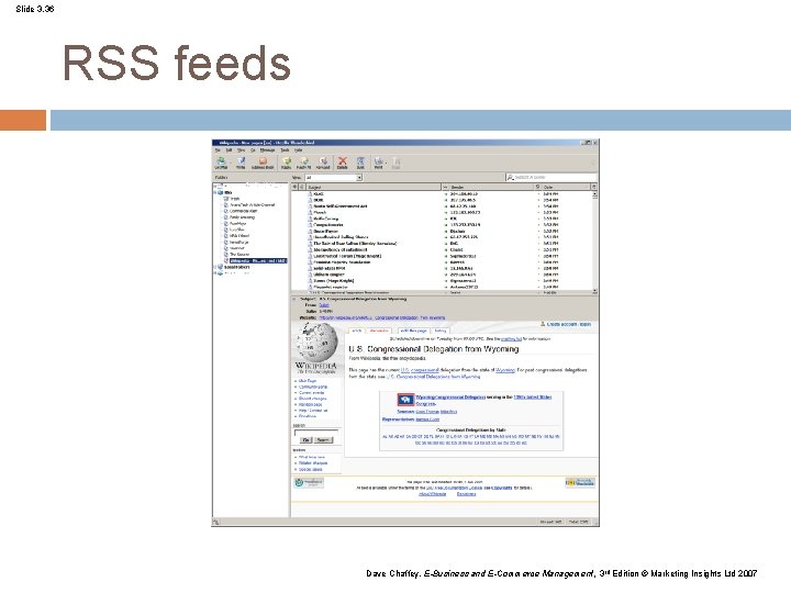 Slide 3. 36 RSS feeds Dave Chaffey, E-Business and E-Commerce Management, 3 rd Edition