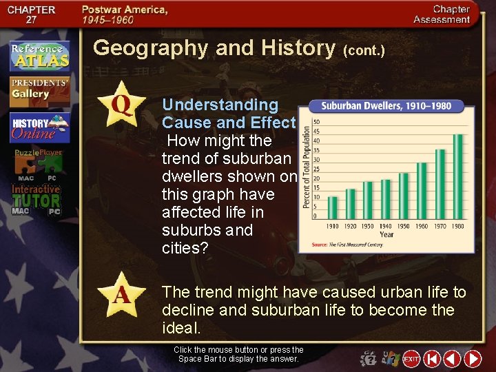 Geography and History (cont. ) Understanding Cause and Effect How might the trend of