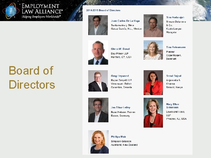 Board of Directors 