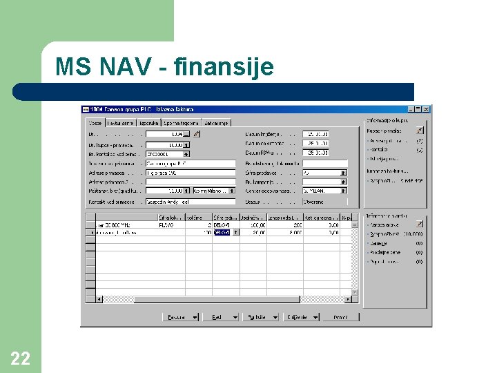 MS NAV - finansije 22 