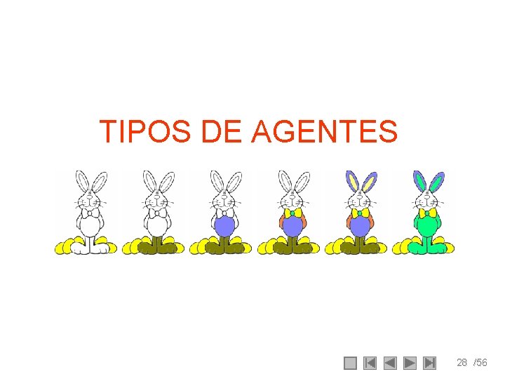 TIPOS DE AGENTES 28 /56 TIPOS DE AGENTES 28 /56