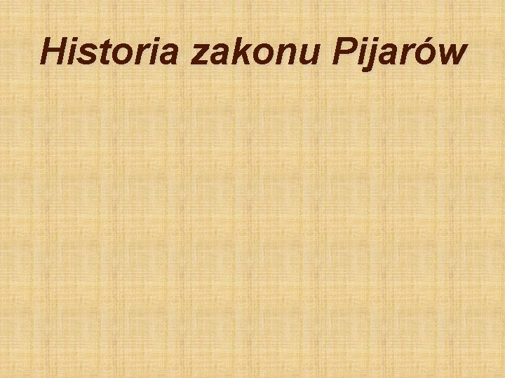 Historia zakonu Pijarów 