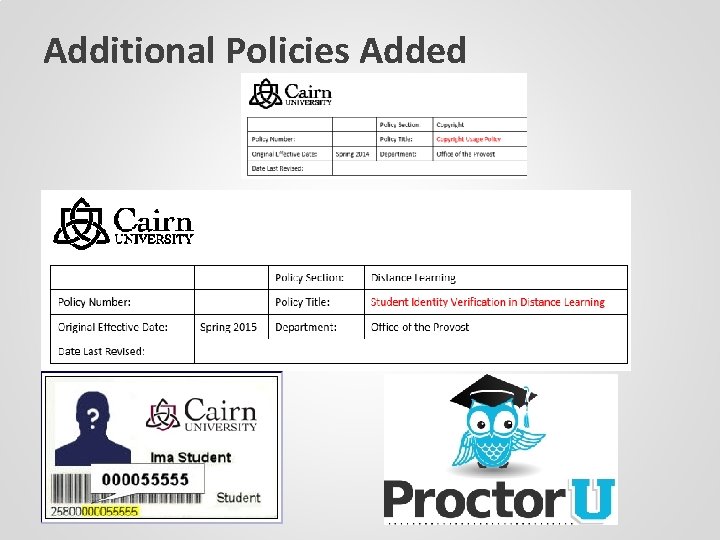 Additional Policies Added 