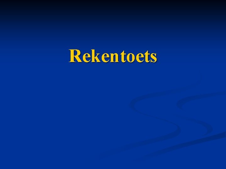 Rekentoets 