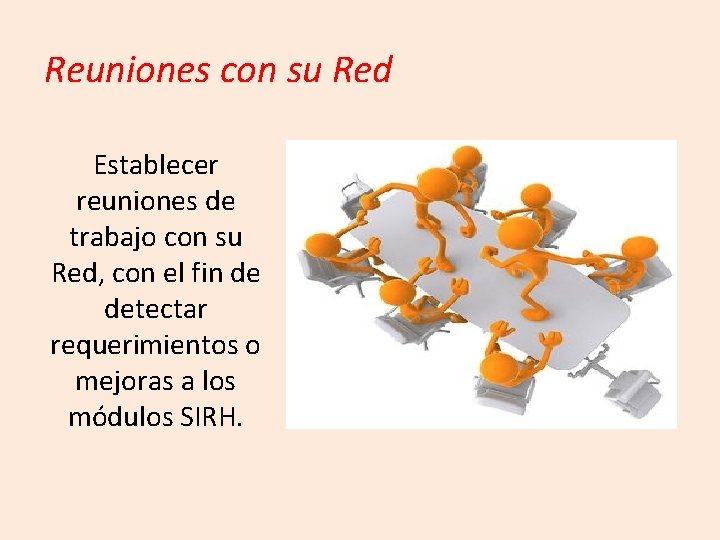 Reuniones con su Red Establecer reuniones de trabajo con su Red, con el fin