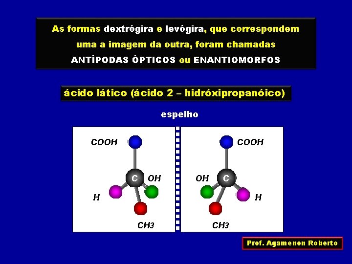 As formas dextrógira e levógira, que correspondem uma a imagem da outra, foram chamadas