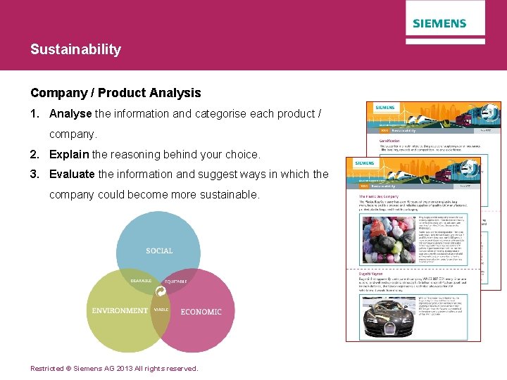 Sustainability Company / Product Analysis 1. Analyse the information and categorise each product /