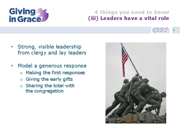 4 things you need to know (iii) Leaders have a vital role 9 •