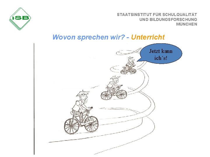 STAATSINSTITUT FÜR SCHULQUALITÄT UND BILDUNGSFORSCHUNG MÜNCHEN Wovon sprechen wir? - Unterricht Jetzt kann ich´s!