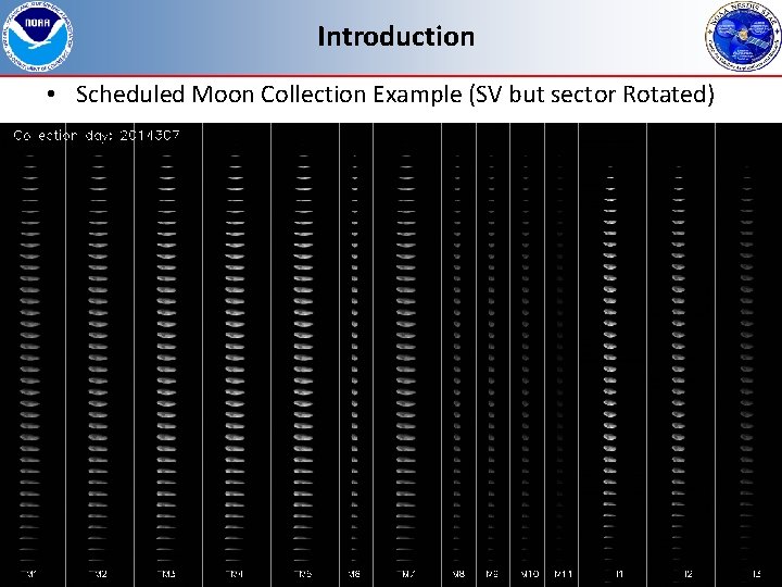 Introduction • Scheduled Moon Collection Example (SV but sector Rotated) 9 