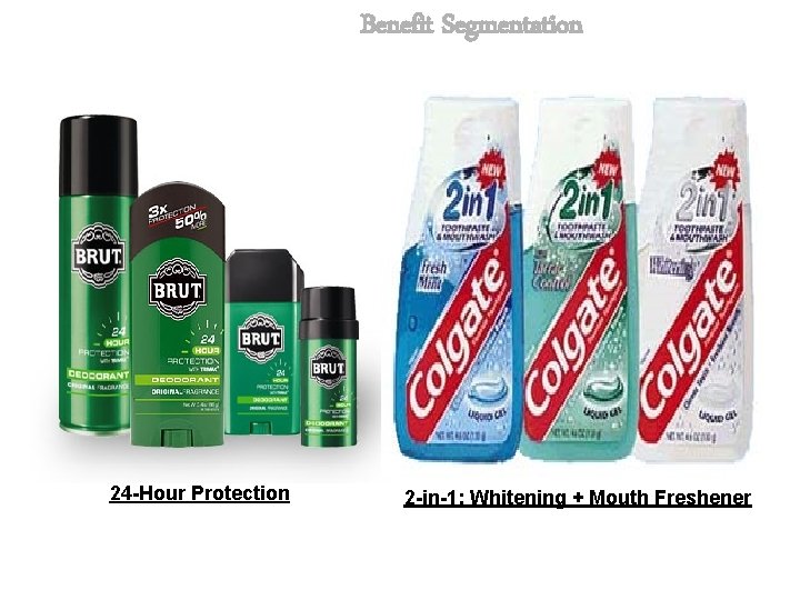 Benefit Segmentation 24 -Hour Protection 2 -in-1: Whitening + Mouth Freshener 