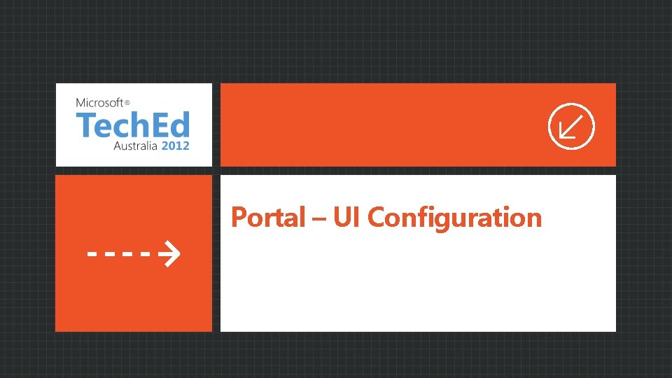 Portal – UI Configuration 