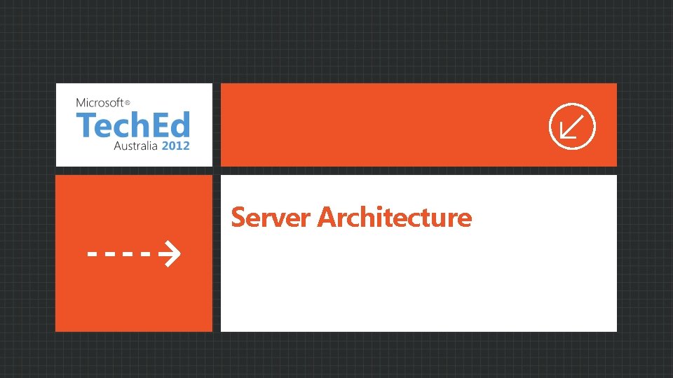 Server Architecture 