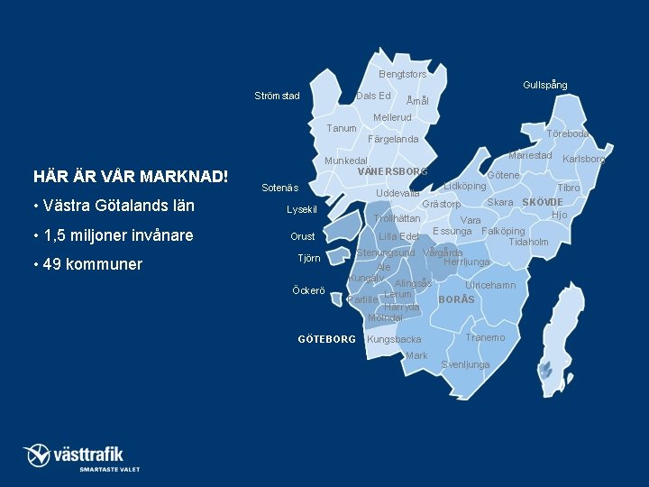 Bengtsfors Strömstad Dals Ed Tanum HÄR ÄR VÅR MARKNAD! • Västra Götalands län •