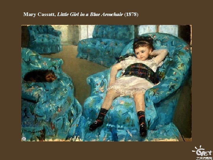 Mary Cassatt, Little Girl in a Blue Armchair (1878) 