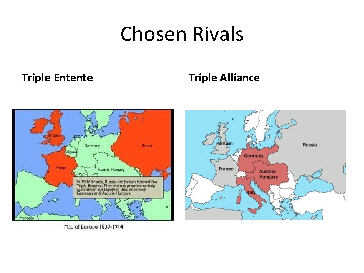 Chosen Rivals Triple Entente Triple Alliance 