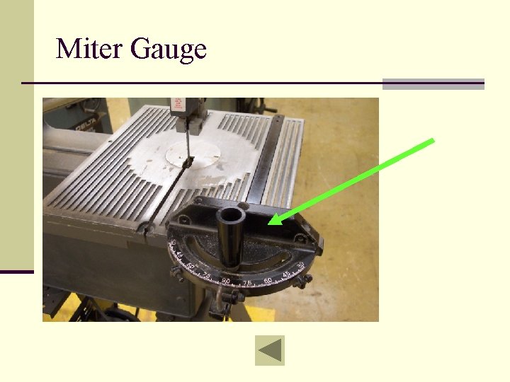 Miter Gauge 