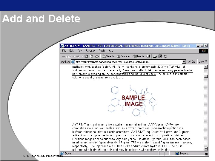 Add and Delete SPL Technology Presentation 18 