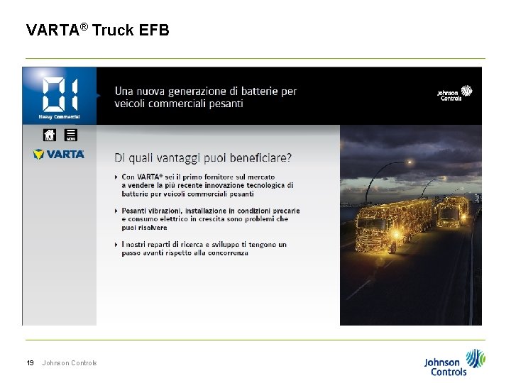VARTA® Truck EFB 19 Johnson Controls 