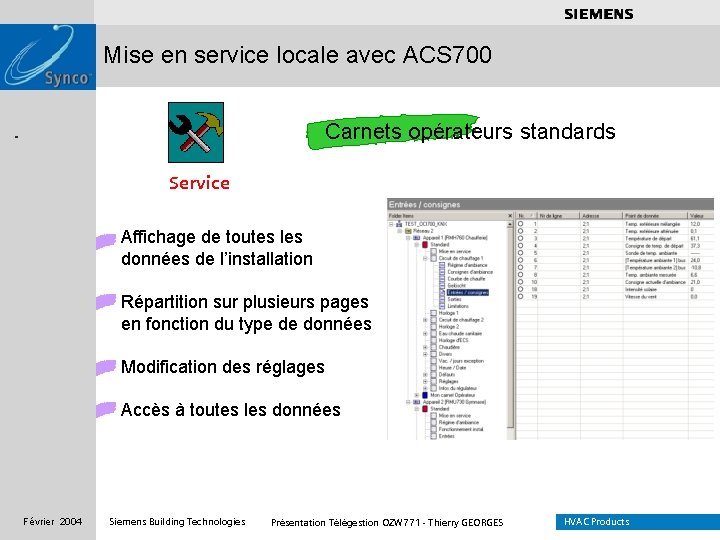 . . . . Mise en service locale avec ACS 700 Carnets opérateurs standards