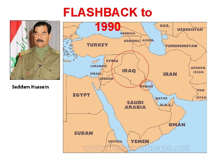 FLASHBACK to 1990 Saddam Hussein 
