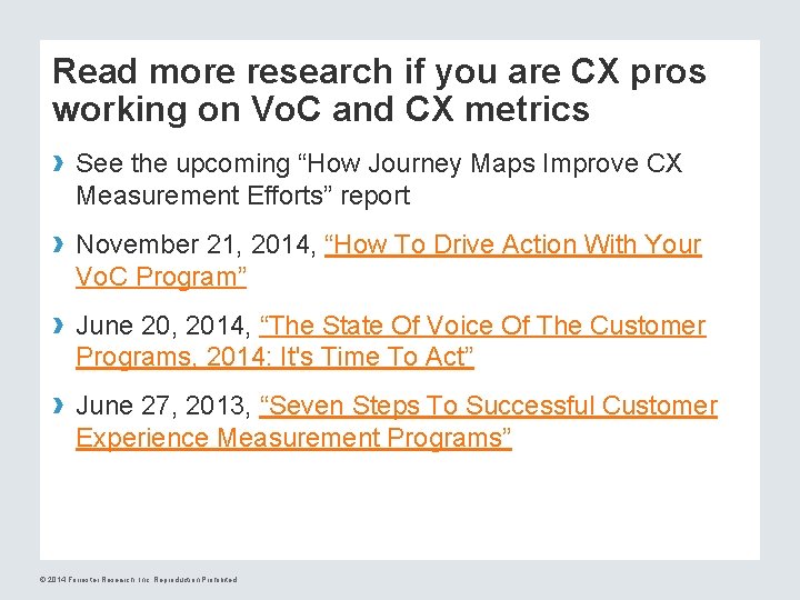 Read more research if you are CX pros working on Vo. C and CX