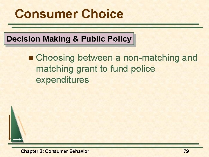 Consumer Choice Decision Making & Public Policy n Choosing between a non-matching and matching Consumer Choice Decision Making & Public Policy n Choosing between a non-matching and matching
