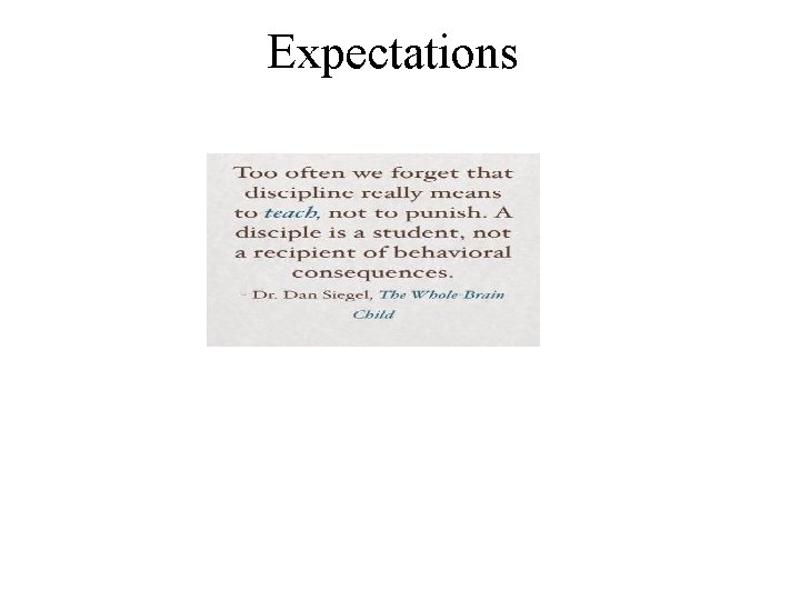 Expectations 