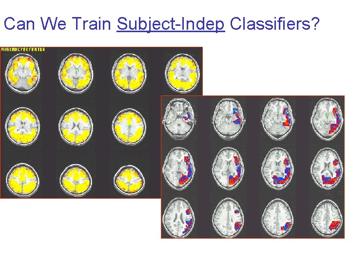 Can We Train Subject-Indep Classifiers? 