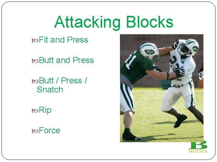 Attacking Blocks Fit and Press Butt / Press / Snatch Rip Force 