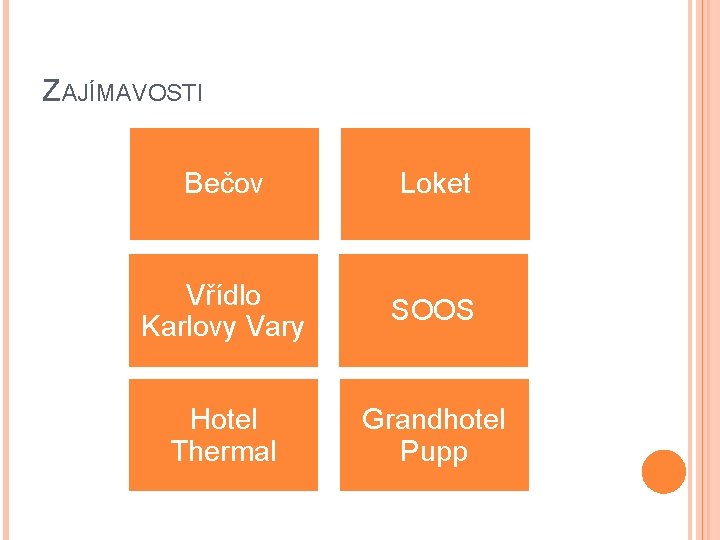 ZAJÍMAVOSTI Bečov Loket Vřídlo Karlovy Vary SOOS Hotel Thermal Grandhotel Pupp 
