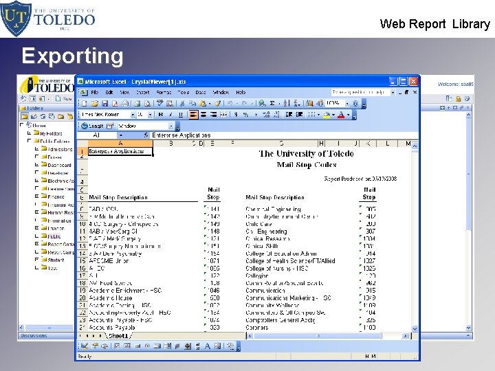  Web Report Library Exporting 