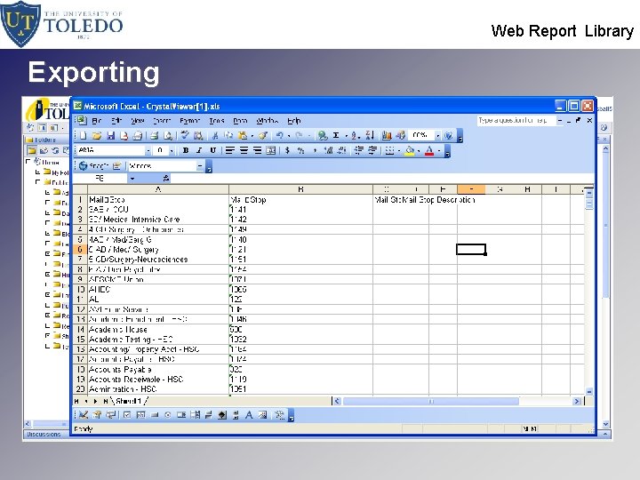  Web Report Library Exporting 