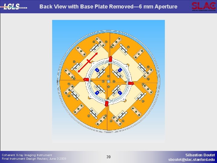 Back View with Base Plate Removed— 6 mm Aperture Coherent X-ray Imaging Instrument Final