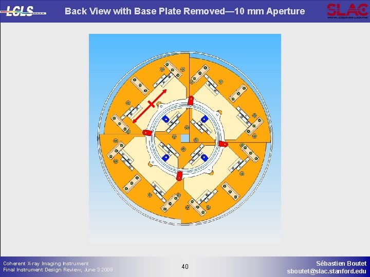 Back View with Base Plate Removed— 10 mm Aperture Coherent X-ray Imaging Instrument Final