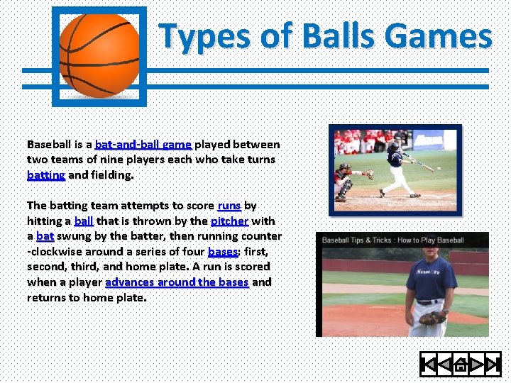 Types of Balls Games This is a