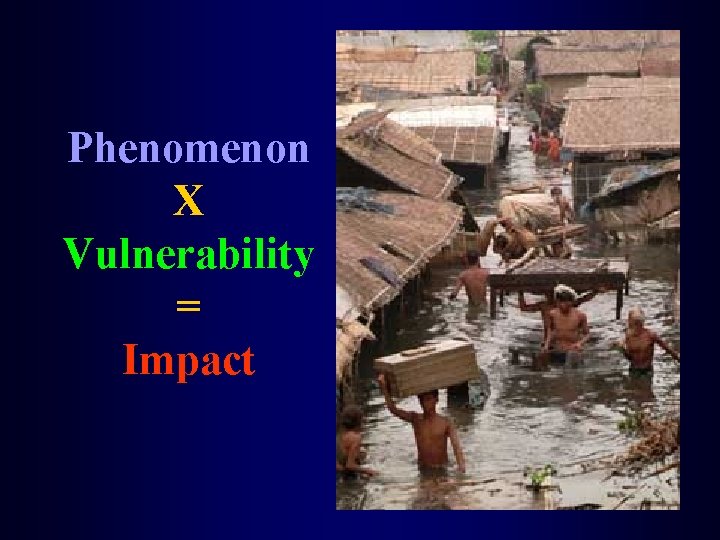 Phenomenon X Vulnerability = Impact 