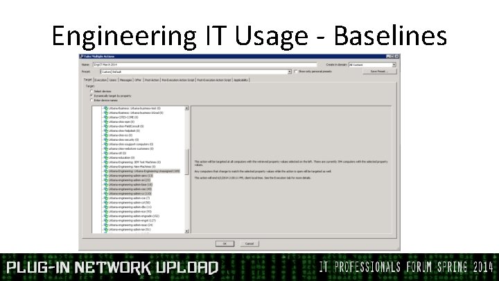 Engineering IT Usage - Baselines 