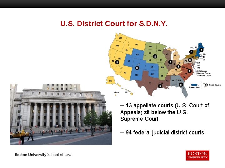 U. S. District Court for S. D. N. Y. -- 13 appellate courts (U.